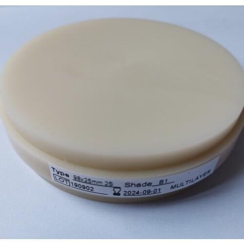 Multilayer PMMA of 98mm system,Dental material and Temporary Crown