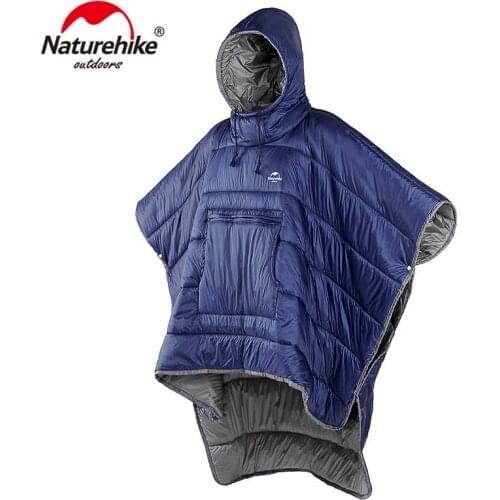 Naturehike Portable Water-resistant Camping Sleeping bag Cloak Style Lazy Sleeping Bag Winter Keep Warm Poncho For Travel
