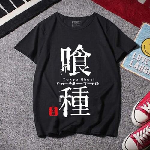 New Tokyo Ghoul t-shirt Cosplay Kaneki Ken t-shirt Cotton Short-Sleeve Tees Tops