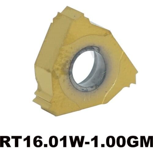 Original RT16.01W-1.00GM YBG201 ISO Threaded Insert External Threading Inserts Cutting Tool CNC Carbide Cutter Lathe Tools