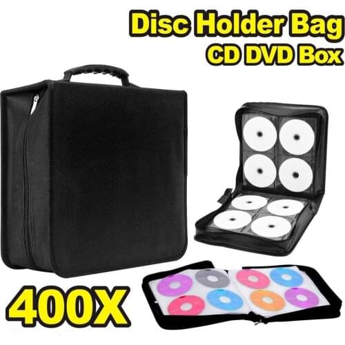 400 Disc CD DVD Bag Album Portable Storage Bag Organizer Holder Wallet Media Video Case Wallet Holder Box Dustproof