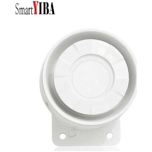SmartYIBA Cheap Indoor Siren Wired Mini Siren Home Security Sound Alarm System 110dB DC 12V