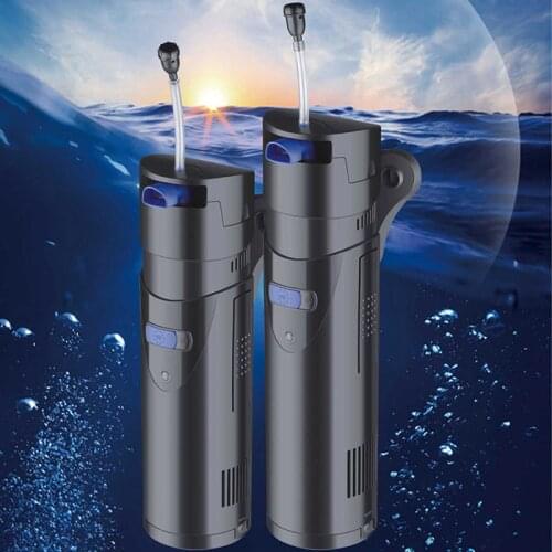 SUNSUN aquarium built-in filter three-in-one fish tank filter multi-function circulation filter pump built-in kill UV lamp