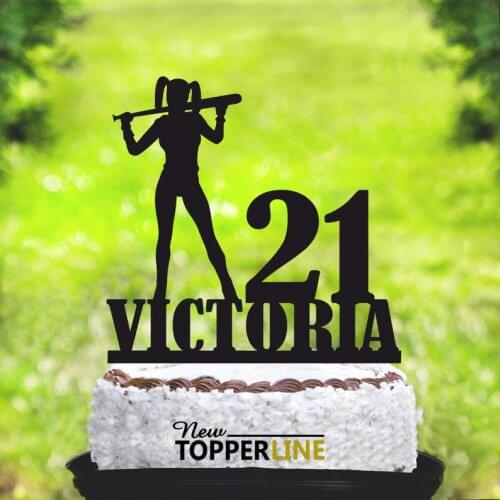 Hero women party,Birthday cake topper,Cake Topper with Name