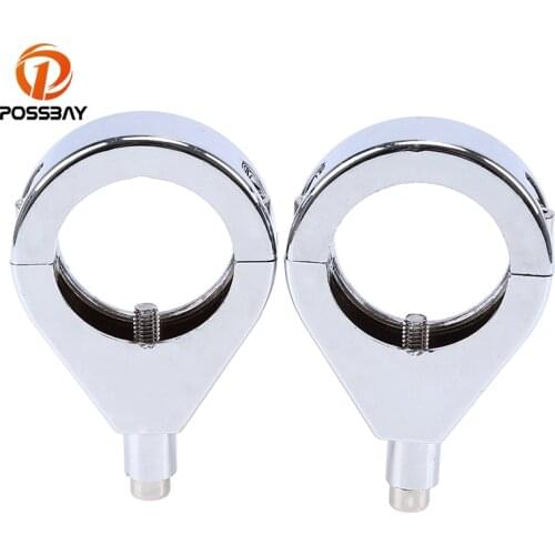 POSSBAY Motorcycle Fork Relocation Turn Signal Light Indicator Relocation Fork Mount Bracket Motorcycle For Harley Sportster