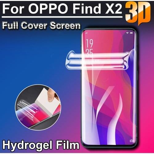 3D Ultra Clear Soft LCD Full Screen Protectors Coverage For OPPO A9 A11 A91 A92S A52 K5 A72 F11 R17 Find X X2 pro Hydrogel Film