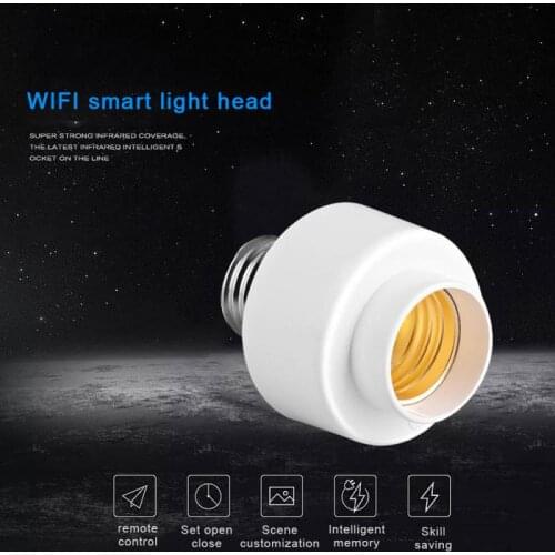 Smart Home WiFi Lamp Socket Light Stand Suitable For E27 Led Bulb Portable Google Home Mini Alexa Voice Control