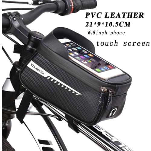 Bicycle Bag Waterproof Touch Screen Cycling Bag Top Front Tube Frame MTB Road Bike Bag 6.5 inchs GPS Phone Case Bike Accessories