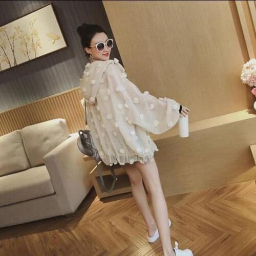 2020 Summer New Arrival Sunscreen Clothing Female Korean Style Loose Eugen Yarn Thin Jacket Fashion Summer Coats Free Shipping