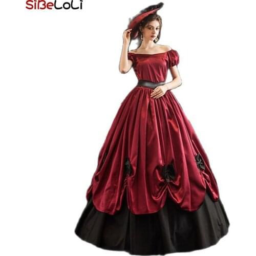 Women Marie Antoinette Rococo Ball Gown Gothic Victorian Dress Costume