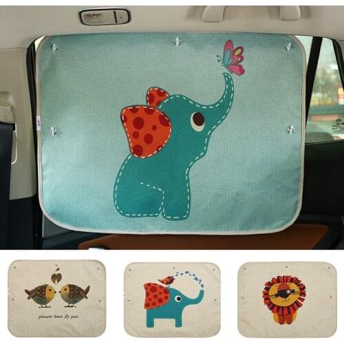1pc universal Car Side window sunshade curtain Summer Adjustable sunscreen Baby sun shade solar UV protection foils
