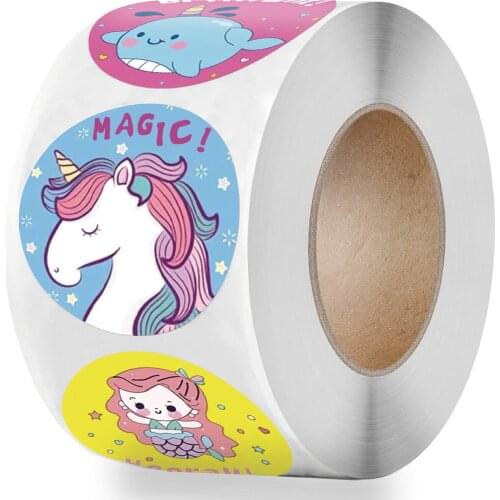 100PCS 1Inch Unicorn Reward Sticker for Kids Sheets Form for Encourage Stickers Child School Teacher Supplies Boys Girls Sticker