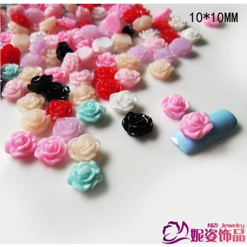 200pcs 10mm Lovely flowers design nail sticker fashion Manicure free shipping