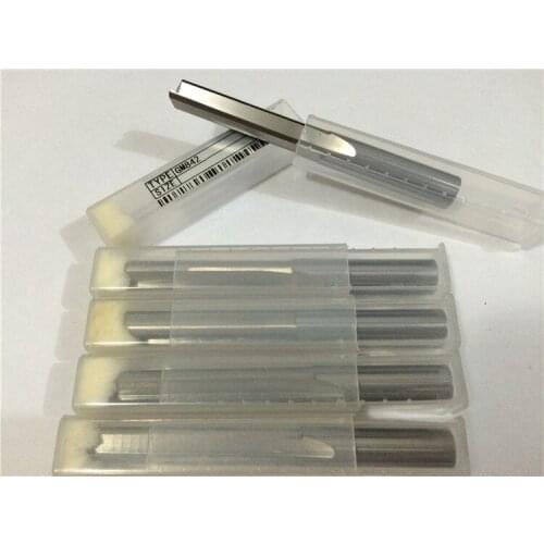 5pcs 8*70mm CNC Solid Carbide Two Straight Flute Bits, Wood Cutters, Solid Carbide CNC Router Bit