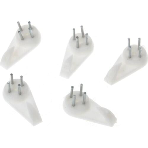 50 Pcs Plastic Invisible Traceless Wall Mount Photo Picture Frame Nail Hook Hanger 85DA