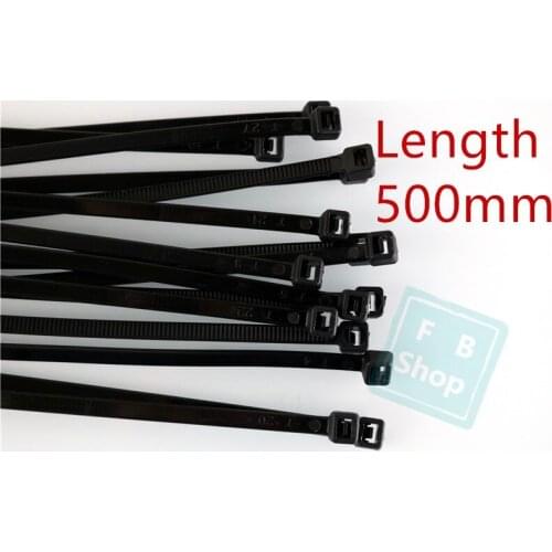 Free shipping GB environmental protection nylon tie band line buckle with high temperature band 5*500mm (250 / bag)