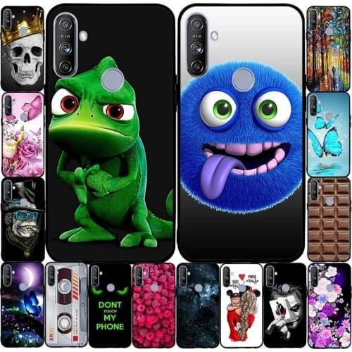Phone Cases For OPPO Realme 5 Case Soft Silicone TPU Cute Cat Painted Back Cover For OPPO Realme 5 5s 5i C3 C3i 6i Cover Bumper