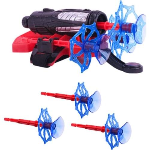 Kids Halloween Shooting Toys Target Bracelet Cool Jetting Eye-Catching Spider Web Leisure Wrist Toy For Children Party Gifts