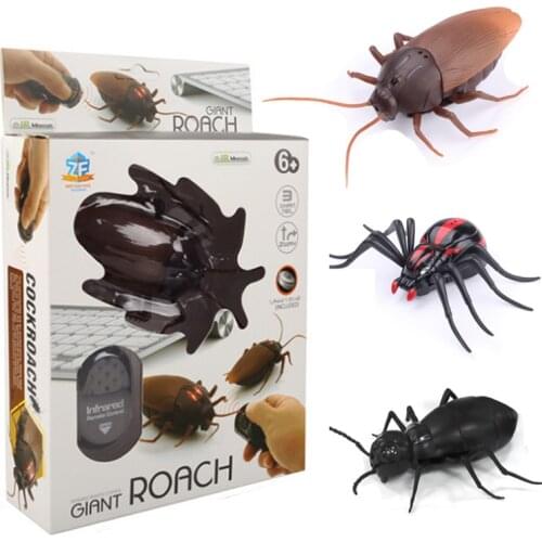 Remote Control Insect Toys Simulation Spider Ants Cockroaches Electric RC Toy Terrifying Halloween Gift For Adult Prank Insects
