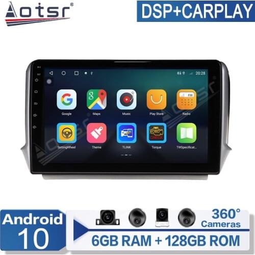 For Peugeot 2008 208 2011-2019 Android Radio Car Multimedia Video Player navegación GPS IPS pantalla PX6 No 2 Din AutoRadio