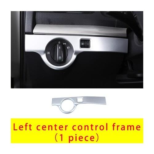 For Skoda KAMIQ ABS chrome silver Left center control frame 1pc