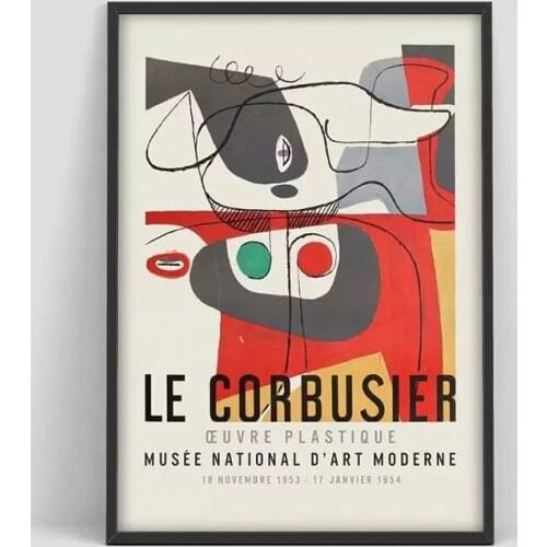 Home Decor French Abstract Cartoon Colorful Wall Art Canvas Paintings Print Posters Modular Picture Cuadros For Bedroom Frame