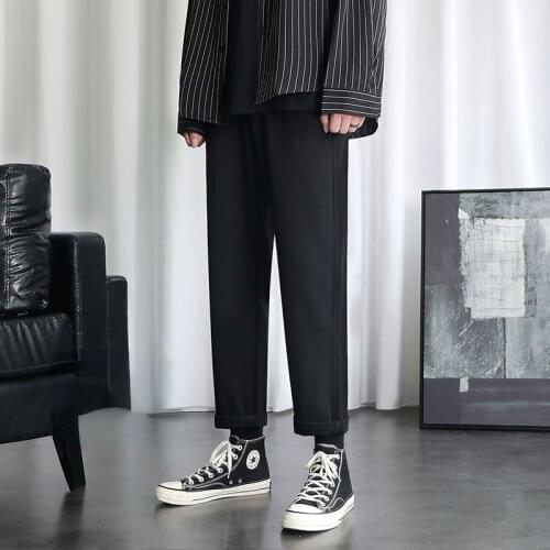 Men Spring Summer Korean Straight Jeans 2021 Mens Streetwear Denim Pants Male Fashions Solid Color Thin Plus Size Trousers W500