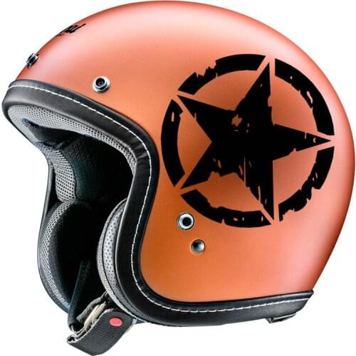 FD514 Broken Army Five-Pointed Star Car Stickers Cool Funny Decoration for Helmet Fuel Tank Cap Auto Tuning