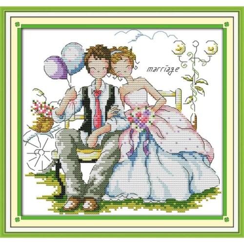 Happy time (2) cross stitch kit 14ct 11ct count print canvas stitches embroidery DIY handmade needlework plus