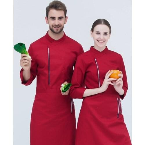 Chef jacket uniform clothing food service catering restaurant kitchen work chef outfit cook jacket uniform clothes DD1437