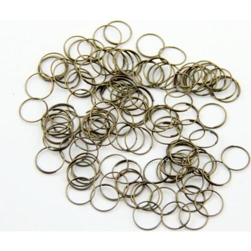 11mm Metal Rings Bronze/Silver/Gold Color Crystal Bead Connectors For DIY Beads Chain And Curtain