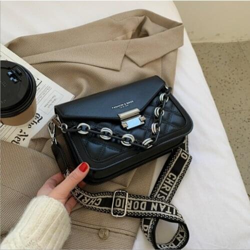 Fashion Luxury Crossbody Bags For Women Casual Messenger Bag Korean Version Design Leather Female Chain Shoulder Ladie Handbag