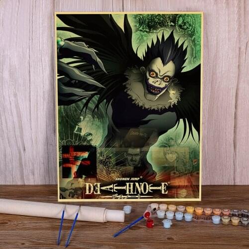 Landscape Classic Anime Series Death Note Painting By Numbers Kit Oil Paints 50*70 Paiting By Numbers Handmade For Handicraft