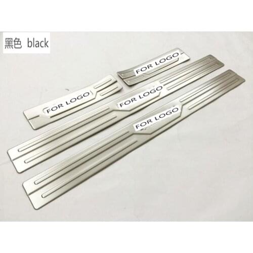 For Nissan Qashqai J11 2014 2015 2016 2017 4PCS/SET Door Sill Scuff Plate Guard Stainless Door Sills Protector Sticker