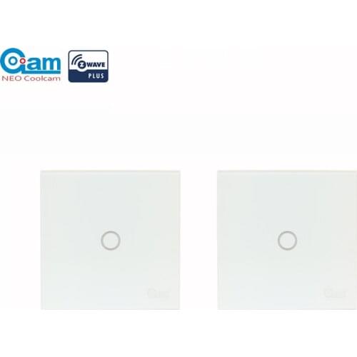 NEO Coolcam 2pcs/lot NAS-SC01ZE Smart Home Z-Wave Wall Light Switch Compatible with Z-wave 300 series and 500 series