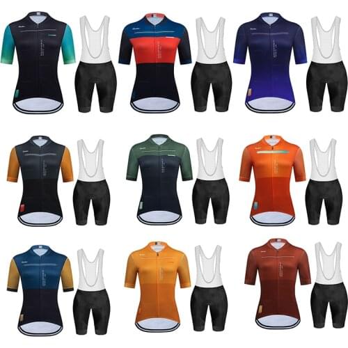 Raudax Cycling Clothing 2021 Team Ropa Ciclismo Mujer Short Sleeve Cycling Jersey Set Mtb Bike Uniforme Maillot Ciclismo