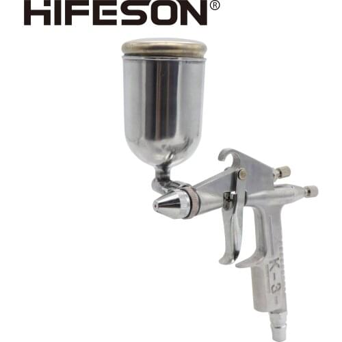 HIFESON air spray gun 0.8mm 100cc HF-K3 pneumatic mini paint spray gun tool for automotive commercial spray paint