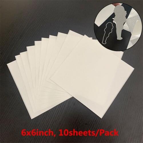 8.5/6/2.5 Inch Clear Double Sided Adhesive Sheets 10PCS/Set For DIY Sticker Card Album Photo Creating Scrapbooking Decoration