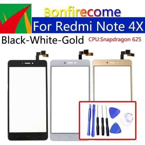5.5" For Xiaomi Redmi note 4X Touch Screen Panel Sensor LCD Display Glass Lens Panel Touchscreen Digitizer For Redmi Note4X