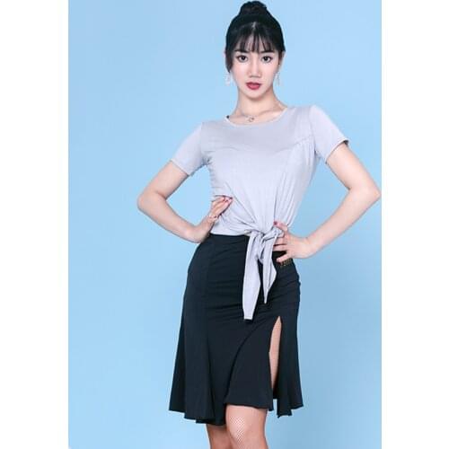 Summer Latin Dance Tops Women Stage Costume Tango Dance Clothes Ballroom Practice Wear Tap Dance Wear Salsa Dancer Outfit JL3330