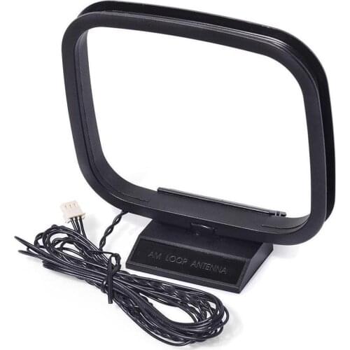 Mini Universal FM/AM Loop Antenna For Sony Sharp Chaine Stereo AV Receiver Systems Connector Receiver