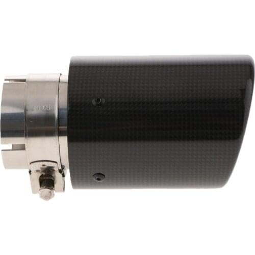 Universal Carbon Fiber Car Auto Exhaust Muffler End Tip 63mm-89mm Tail Pipe
