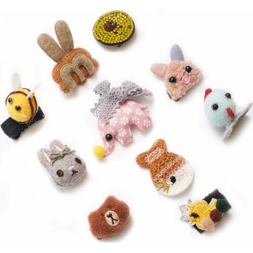 10 Pcs Cute Cartoon Animals Baby Girl Headband Kids Headwear Hairpin Set Head Bands Accessories