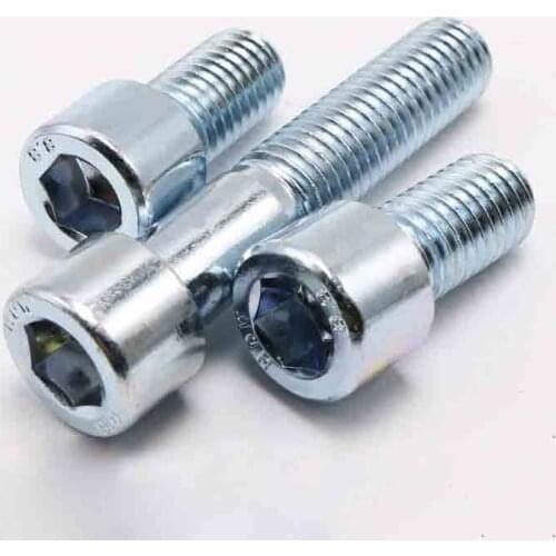 2PCS 8.8 Galvanized Hexagon Socket Screws Bolt M16*30/35..100M GB70