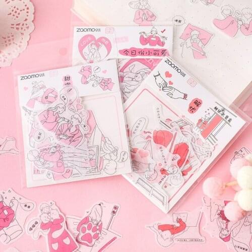40pcs Into Stickers Pack Salt Life Small Figure Series Decoration Hand Account DIY Space Instagram Materials and Paper Stickers