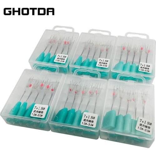GHOTDA 5sets 40pcs Fishing Space Beans Swivels Clip Connectors Fish Float Stopper
