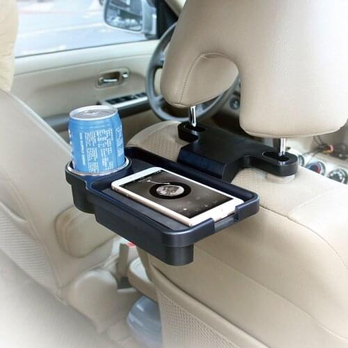 T22804 Car Back Rear Seat Cup Holder Multi Tray Drink Food Holder Goods Storage