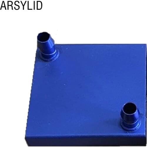 Aluminium Water Cooling Block 40*40 61*61mm Heatsink Block Waterblock Liquid Cooler For computer CPU GPU North or South Bridge