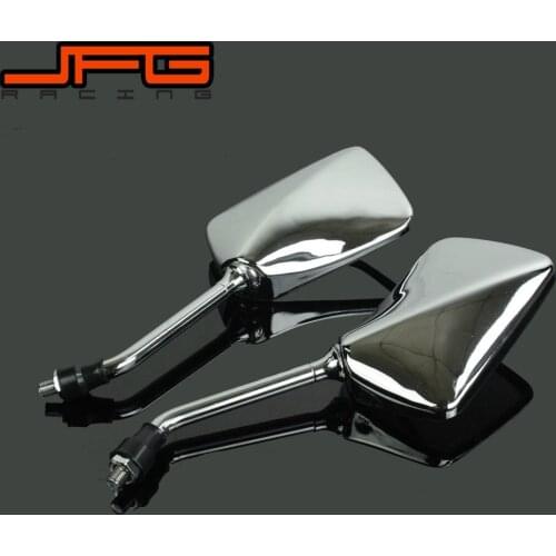 Motorcycle Side Mirror Universal Machined Aluminum Round Chopper Rearview Mirrors For CB400 CB1000 VT250 ZRX400 Street Bike