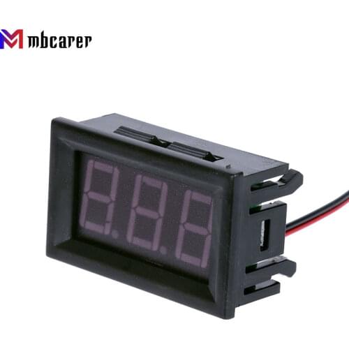 Mini Digital Voltmeter Ammeter 0.56inch LED Panel DC 4.5-30V Amp Volt Voltage Current Meter Two-wire RGB Display